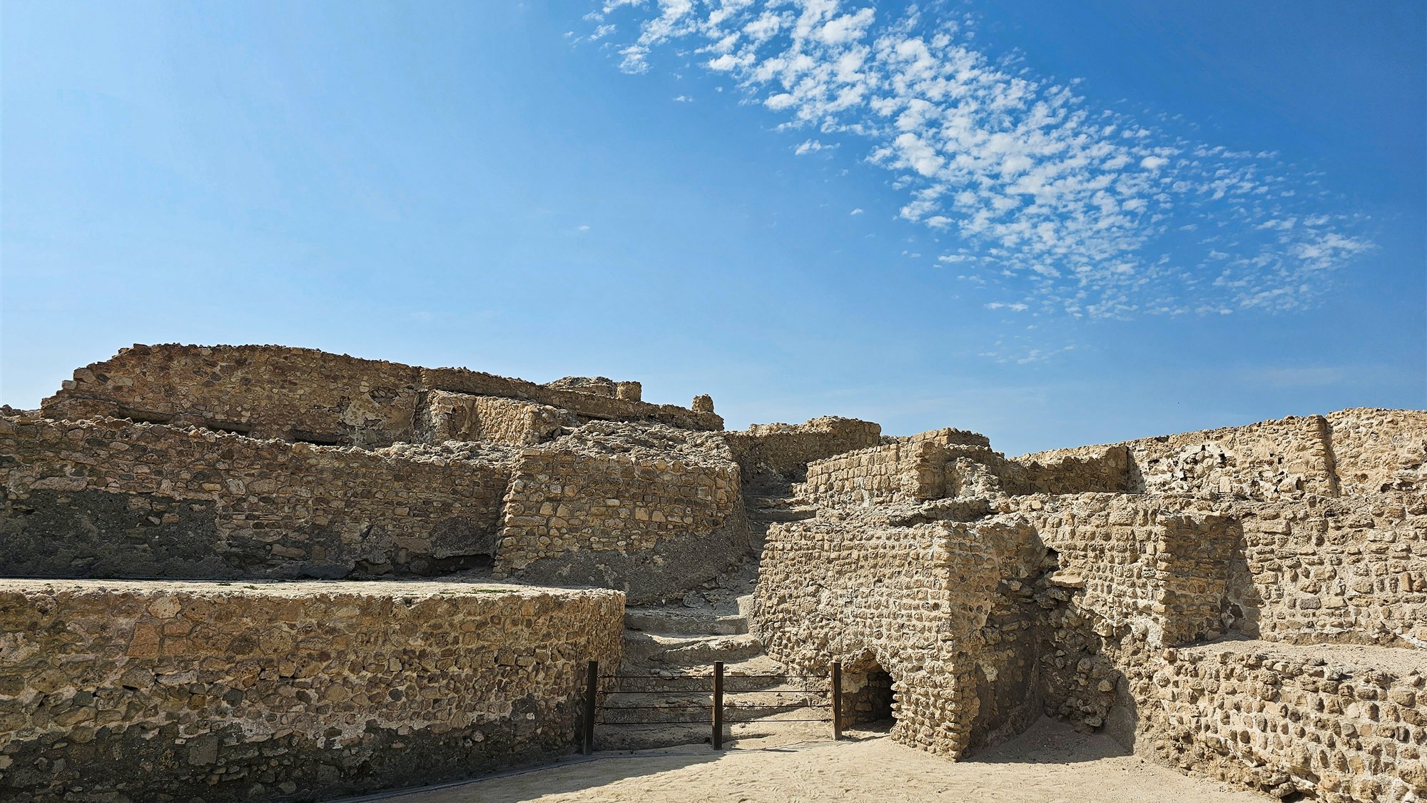 Bahrain Fort and the ancient landscape in Bahrain